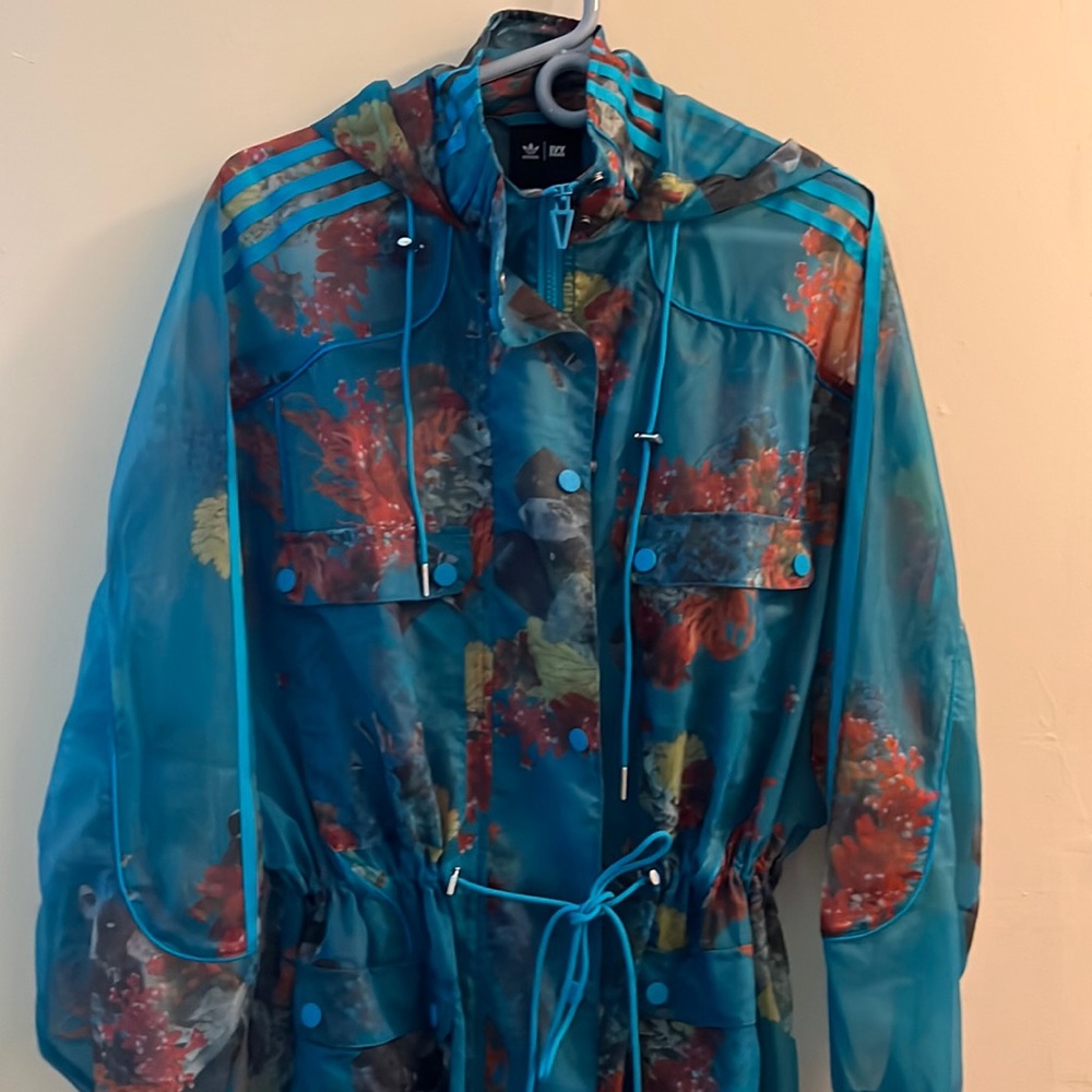 NWT IVY PARK X Adidas Ivytopia Printed Organza Jacket Size Medium